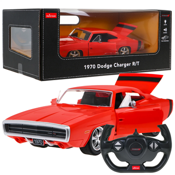 Машинка на радіоуправлінні Dodge Charger RT 1970 1:16 червона RASTAR &ndash; ліцензійна модель, пульт 2,4 ГГц ZRC.99000.CR фото