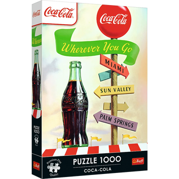 Пазл Coca-Cola: Куди б ви не йшли &mdash; 1000 елементів Trefl 12098 12098 фото