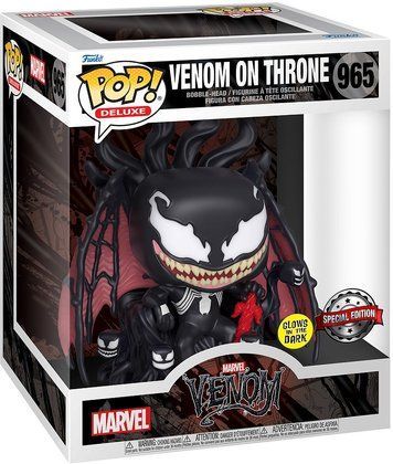 Фигурка Веном на троне (Светится в темноте) &mdash; Funko Pop! DELUXE: MARVEL &mdash; VENOM ON THRONE (GLOW IN THE DARK) (EXCLUSIVE) #965 605552 фото