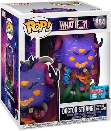 Фігурка Верховний Доктор Стрендж (Unleashed) &mdash; Funko Pop! MARVEL: WHAT IF...? &mdash; DOCTOR STRANGE SUPREME UNLEASHED (Exclusive) #884 55529 фото