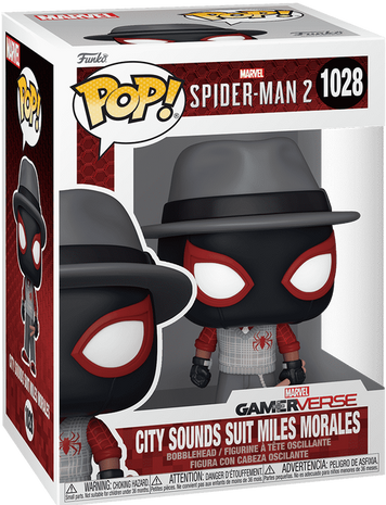 Фигурка Майлз Моралес (Костюм &laquo;Городские звуки&raquo;) &mdash; Funko Pop! MARVEL: SPIDER-MAN &mdash; MILES MORALES (CITY SOUNDS SUIT) #1028 80330 фото