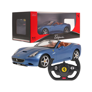 Машинка на радіоуправлінні Ferrari California 1:12 блакитна RASTAR &ndash; ліцензійна модель, пульт 2,4 ГГц ZRC.47200.NO фото