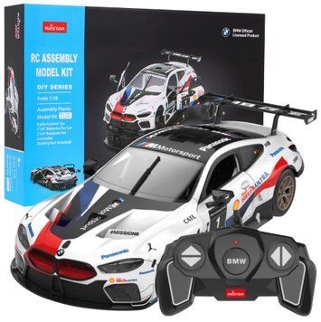 Машинка конструктор на керуванні BMW M8 GTE білий RASTAR 1:18 ZRC.97200.BIA фото