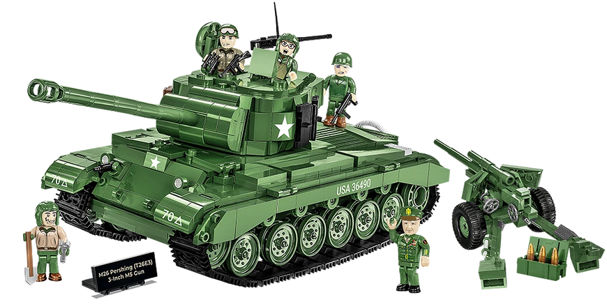 Конструктор дитячий танк M26 Pershing - 3-inch M5 Gun COBI 2563 2563 фото