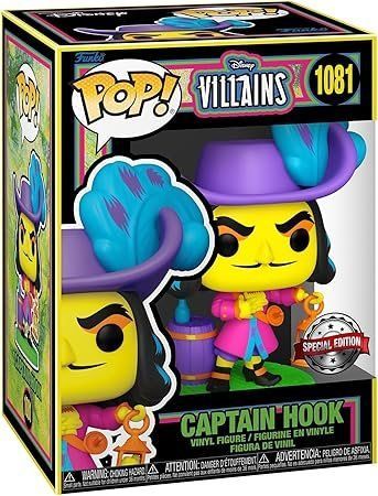 УЦІНКА!!! Фігурка Капітан Гак (Blacklight) &mdash; Funko Pop! DISNEY VILLAINS: CAPTAIN HOOK (Exclusive) #1081 У60395 фото