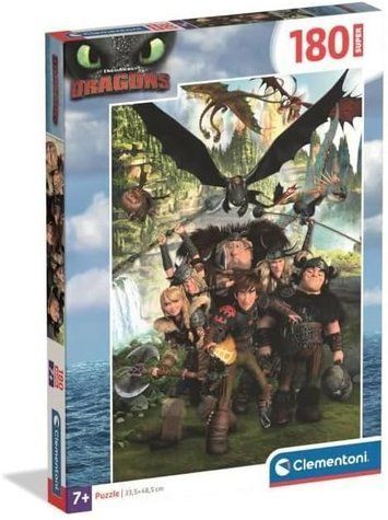 Пазл Clementoni: SuperColor &mdash; How to Train Your Dragon / Как приручить дракона (180 элементов) &mdash; 29793 29793 фото