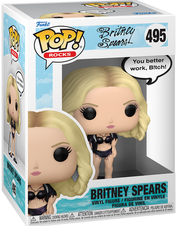 Фигурка Funko Pop! ROCKS: BRITNEY SPEARS &mdash; #495 Work Bitch (You Better Work), Бритни Спирс 90136 фото