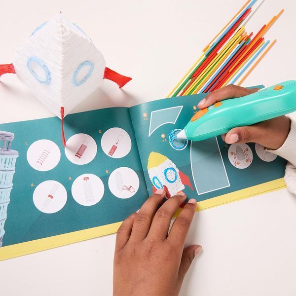 3D-ручка 3Doodler Start Plus для детского творчества &mdash; Мегакреатив (147 стержней, 9 шаблонов) (3DS2B-011) 3DS2B-011 фото