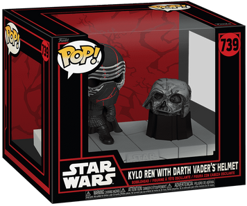 Фігурка Кайло Рен із шоломом Дарта Вейдера &mdash; Funko Pop! DELUXE: STAR WARS &mdash; KYLO REN WITH DARTH VADER'S HELMET #739 80772 фото