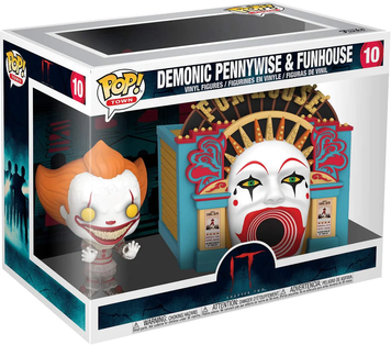 Набор Пеннивайз и Дом Смеха &mdash; Funko Pop! Town: IT CHAPTER TWO &mdash; DEMONIC PENNYWISE WITH FUNHOUSE #10 45660 фото