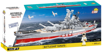 Конструктор детский Historical Collection - 1/300 Battleship Yamato - Executive Edition COBI 4832 4832 фото
