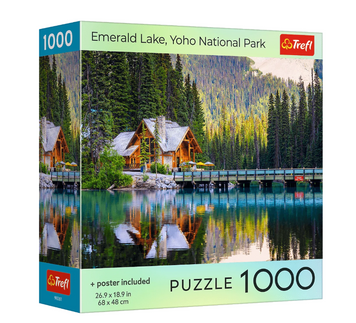 Пазл Изумрудное озеро, Национальный парк Йохо - 1000 элементов Trefl USA Collection 99281 99281 фото