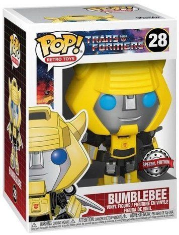 Фігурка Бамблбі (з крилами) &mdash; Funko Pop! RETRO TOYS: TRANSFORMERS &mdash; BUMBLEBEE (WITH WINGS) #28 Special Edition &lrm;52244 фото