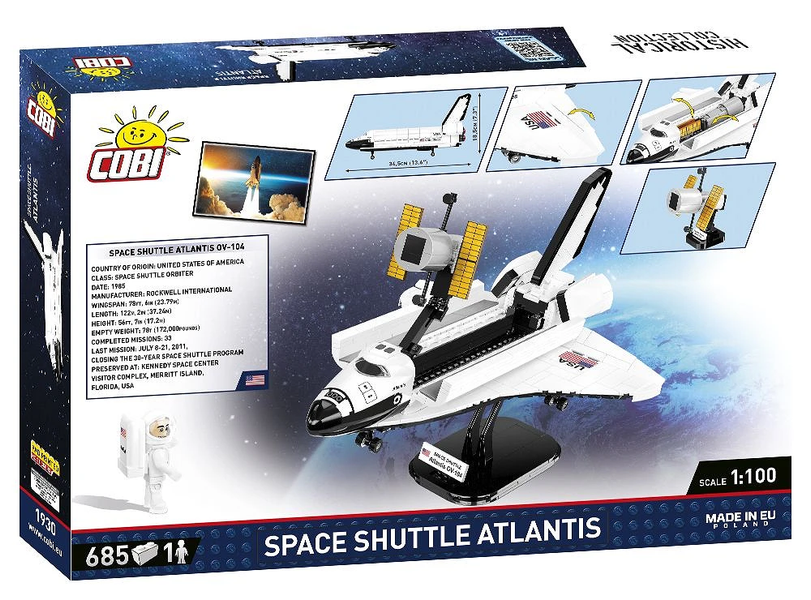 Конструктор детский космический шаттл Space Shuttle Atlantis COBI 1930 1930 фото