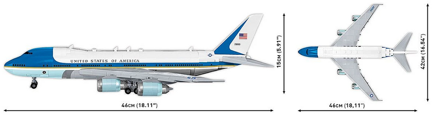 Конструктор Самолет Boeing 747 Air Force One COBI 26610 26610 фото