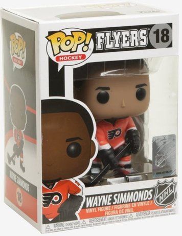 УЦІНКА!!! Фігурка Вейн Сіммондс (Домашня форма) &mdash; Funko Pop! NHL: PHILADELPHIA FLYERS &mdash; WAYNE SIMMONDS #18 У21354 фото