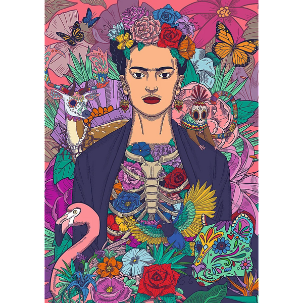 Пазл Trefl: Premium Plus / Frida Kahlo &mdash; Квітуча душа (1000 ел.) &mdash; 12096 12096 фото