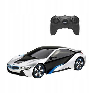 Машинка BMW i8 серый RASTAR модель 1:24 Авто на дистанционном управлении + пульт 2,4 ГГц ZRC.48400.SIL фото