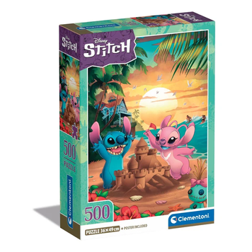 Пазл Стіч Disney Stitch and Angel - 500 шт Clementoni 35547 35547 фото