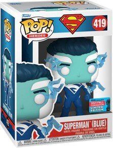 Фігурка Синій Супермен &mdash; Funko Pop! DC: SUPERMAN BLUE #419 (2021 Convention Exclusive) 58593 фото