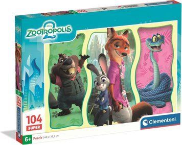 Пазл Clementoni: SuperColor &mdash; Disney Zootopia 2 / Зоотрополіс 2 (104 елементи) &mdash; 25082 25082 фото