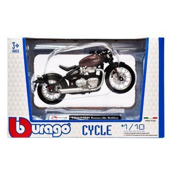 УЦЕНКА!!! Мотоцикл Bburago: TRIUMPH Bonneville Bobber (1:18) &mdash; У18-51030-13 У18-51030-13 фото
