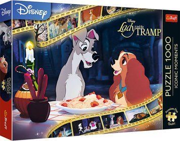 Пазл Trefl: Premium Plus / Disney &mdash; Леди и Бродяга: Культовые моменты (1000 эл.) &mdash; 10830 10830 фото
