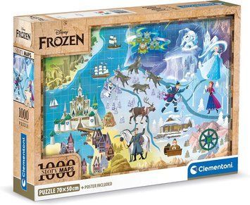 Пазл Disney Мапа Холодне серце - 1000 шт. Clementoni 39784 39784 фото