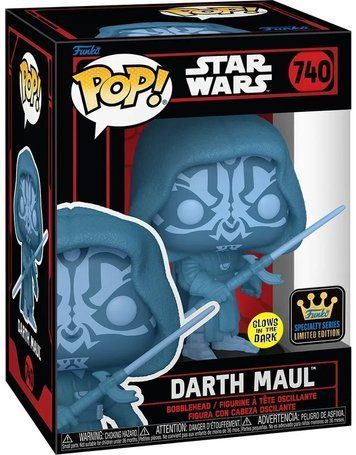 Фігурка Funko Pop! STAR WARS: The Phantom Menace &mdash; #740 Darth Maul (Glow in the Dark), Дарт Мол (Світиться в темряві) &mdash; Specialty Series 82771 фото