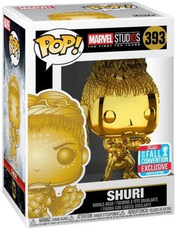 УЦІНКА!!! Фігурка Шурі (Золота) &mdash; Funko Pop! MARVEL: BLACK PANTHER &mdash; SHURI (GOLD) #393 Fall Convention Exclusive У33522 фото
