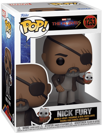 Фігурка Нік Ф&rsquo;юрі з Флеркітеном &mdash; Funko Pop! MARVEL STUDIOS: THE MARVELS &mdash; NICK FURY WITH FLERKITTEN #1253 67640 фото