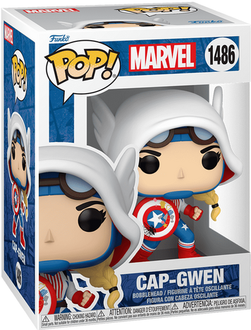 Фигурка Кэп-Гвен &mdash; Funko Pop! Marvel: SPIDER-GWEN &mdash; CAP-GWEN #1486 83724 фото
