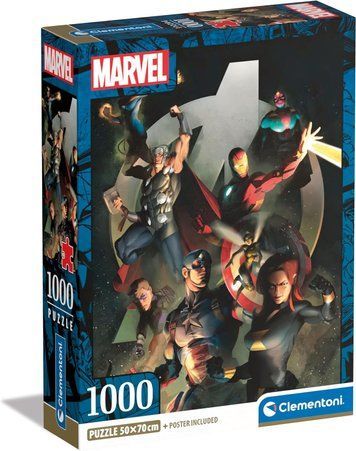 Пазл Marvel The Avengers Супергерої Марвел Месники - 1000 шт. Clementoni 39809 39809 фото