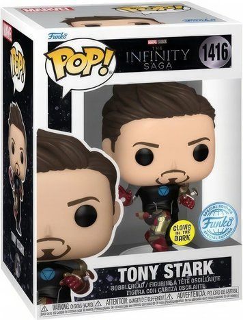 Фігурка Тоні Старк у костюмі MK42 (Світиться в темряві) &mdash; Funko Pop! MARVEL: IRON MAN 3 &mdash; TONY STARK MK42 (GLOW IN THE DARK) #1416 82769 фото