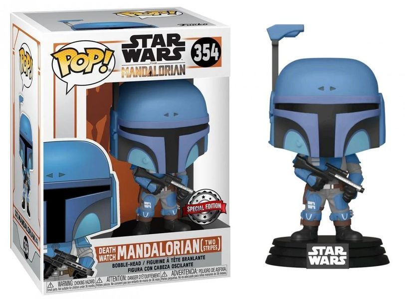 Фігурка Funko Pop! STAR WARS: The Mandalorian &mdash; #354 The Mandalorian (Flashback Blue), Мандалорець (Блакитний спалах) 46091  фото