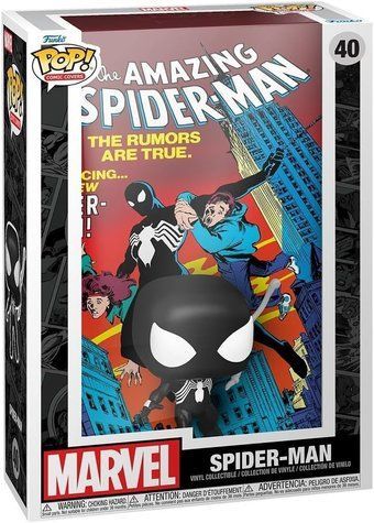 Коллекционная диорама &laquo;Обложка комикса&raquo; &mdash; Funko Pop! COMIC COVER: MARVEL &mdash; THE AMAZING SPIDER-MAN #252 (BLACK SUIT) #40 72503 фото