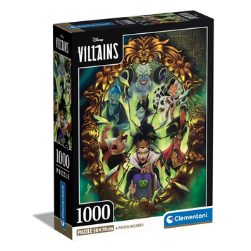 Пазл Лиходії Діснея - Disney Villains - 1000 шт Clementoni 39812 39812 фото