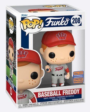Фігурка Бейсболіст Фредді &mdash; Funko Pop! FREDDY FUNKO: BASEBALL FREDDY #208 Wonderous Convention 2023 Limited Edition 70866 фото