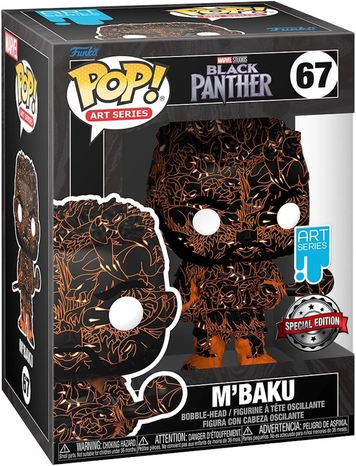 Фігурка М'Баку (Art Series) &mdash; Funko Pop! MARVEL: BLACK PANTHER &mdash; M'BAKU #67 (Special Edition) + Протектор 64891 фото