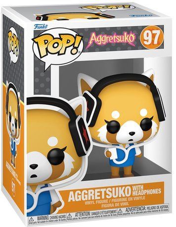 Фігурка Агресивна Рецуко в навушниках &mdash; Funko Pop! SANRIO: AGGRETSUKO &mdash; AGGRETSUKO WITH HEADPHONES #97 80392 фото