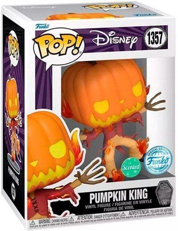 Фігурка Гарбузовий Король (Ароматизована) &mdash; Funko Pop! DISNEY: THE NIGHTMARE BEFORE CHRISTMAS &mdash; PUMPKIN KING #1357 (Exclusive Scented) 73597 фото