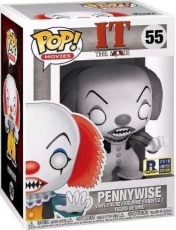 Фигурка Пеннивайз (Черно-белое специальное издание) &mdash; Funko Pop! MOVIES: IT &mdash; PENNYWISE (BLACK & WHITE SPECIAL EDITION) #55 35158F фото