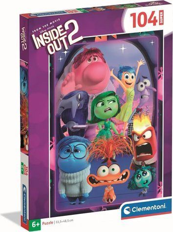 Пазл Clementoni: SuperColor &mdash; Disney Inside Out 2 / Думками навиворіт 2 (104 елементи) &mdash; 25067 25067 фото