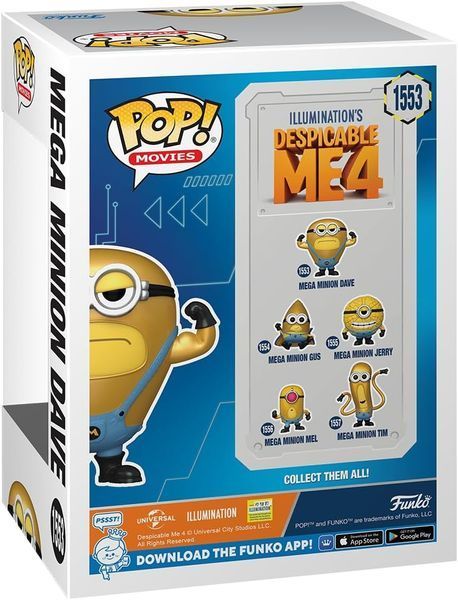 УЦЕНКА!!! Фигурка Funko Pop DESPICABLE ME 4 &mdash; #1553 Super Dave, Супер Дэйв У76049 фото