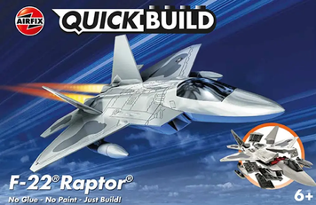 Конструктор дитячий літак QUICKBUILD F22 Raptor Airfix J6005 AFXJ6005 фото