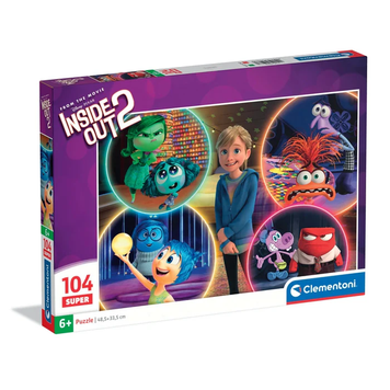 Пазл Clementoni: SuperColor &mdash; Disney Inside Out 2 / Думками навиворіт 2 (104 елементи) &mdash; 25066 25066 фото