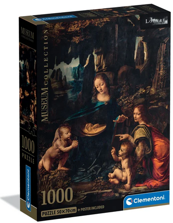 Пазл CLEMENTONI: MUSEUM COLLECTION &mdash; ЛЕОНАРДО ДА ВИНЧИ &laquo;МАДОННА В СКАЛАХ&raquo; (1000 элементов) 39976 39976 фото