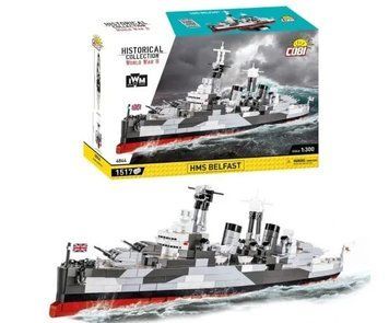 Конструктор дитячий корабель 1:300 HMS BELFAST COBI 4844 4844 фото