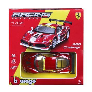 УЦЕНКА!!! Авто-конструктор Bburago: Ferrari 488 Challenge (1:24, красный) &mdash; 18-26586 У18-26586 фото
