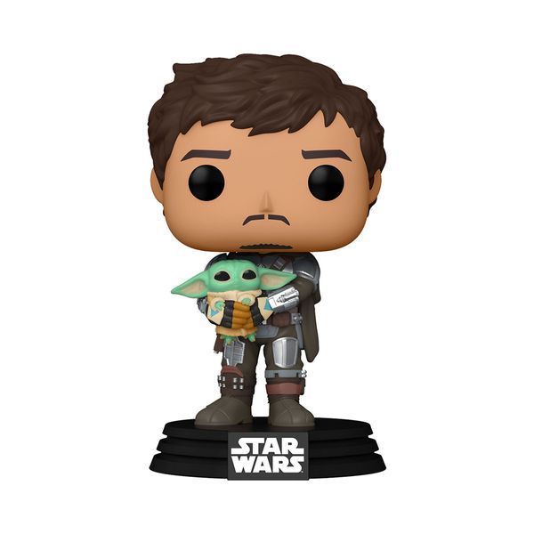УЦІНКА!!! Фігурка Мандалорець з Ґроґу &mdash; Funko Pop! Star Wars: THE MANDALORIAN &mdash; MANDALORIAN WITH GROGU #461 У54525 фото